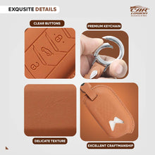 Load image into Gallery viewer, Carloginn PU-3D Leather Key Case for Mahindra 3 Button Key