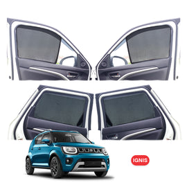 Maruti Suzuki Ignis Half Window Curtain/Car Sunshades - 4 Pieces
