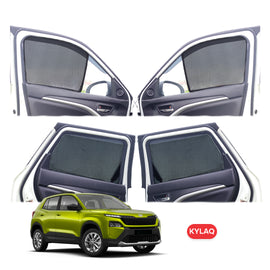 Skoda Kylaq Half Window Curtain/Car Sunshades - 4 Pieces