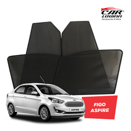 Ford Figo Aspire Magnetic Window Curtain/Car Sunshades - 4 Pieces