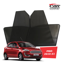 Ford Figo Magnetic Window Curtain/Car Sunshades - 4 Pieces