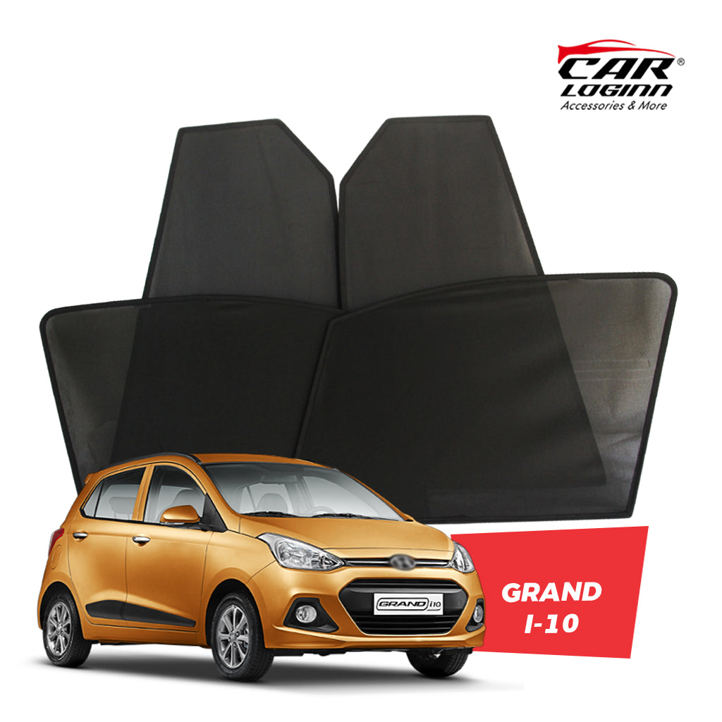 Hyundai i10 Magnetic Window Curtain/Car Sunshades - 4 Pieces