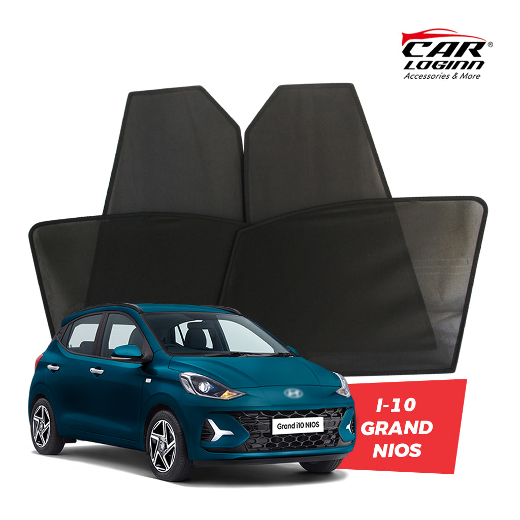 Hyundai i10 Magnetic Window Curtain/Car Sunshades - 4 Pieces