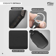 Load image into Gallery viewer, Carloginn PU-3D Leather Key Case for New Kia Seltos 2023 Facelift | Carens X Line | Sonet Facelift - 4 Button Smart Key