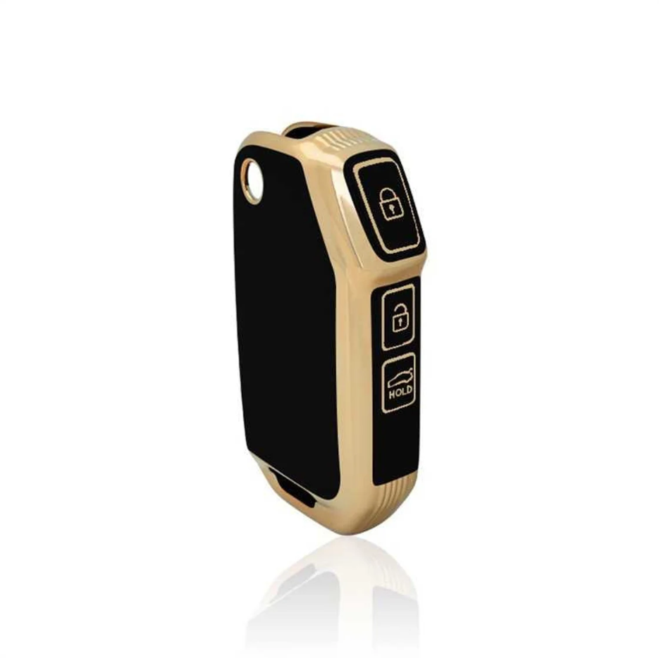 TPU Car Key Cover Fit for New Kia Seltos 2023 Facelift 3 Button Flip Key