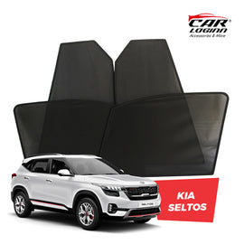 Kia Seltos Magnetic Window Curtain/Car Sunshades - 4 Pieces