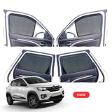 Renault Kwid Half Window Curtain/Car Sunshades - 4 Pieces
