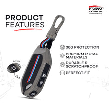 Load image into Gallery viewer, Kia Syros Luxury Premium Metal Silicon Car KeyCover ( 4 Button )