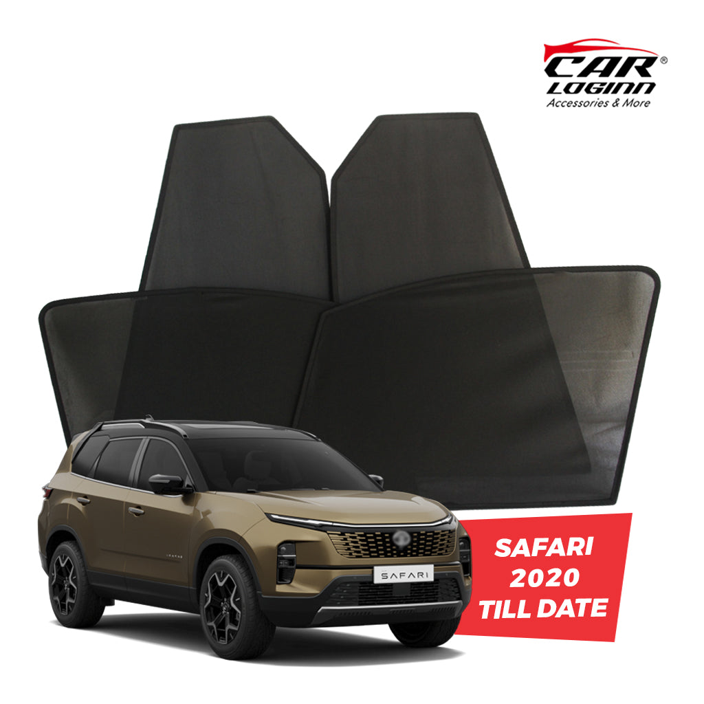 Tata Safari Magnetic Window Curtain/Car Sunshades - 6 Pieces