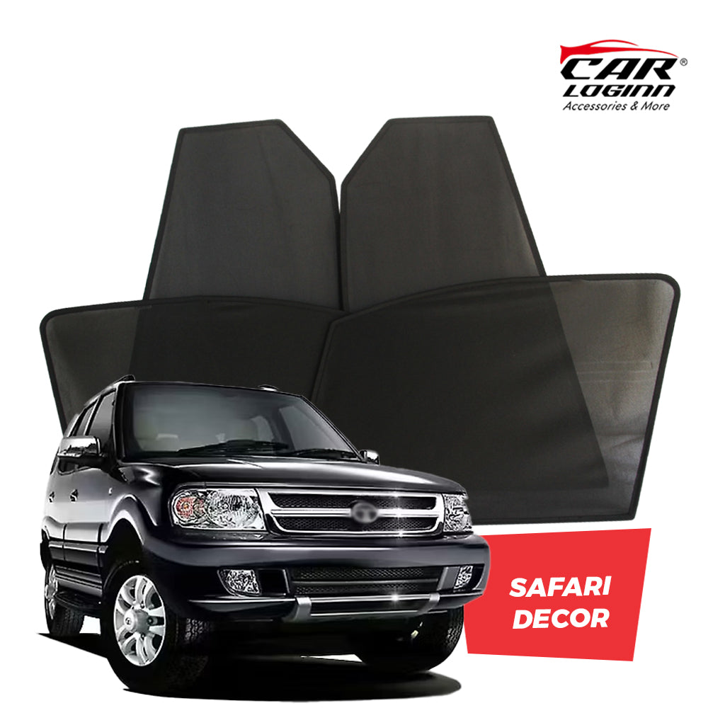 Tata Safari Magnetic Window Curtain/Car Sunshades - 6 Pieces