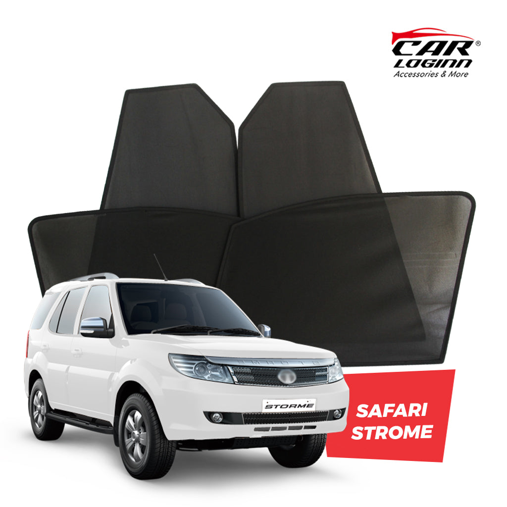 Tata Safari Magnetic Window Curtain/Car Sunshades - 6 Pieces