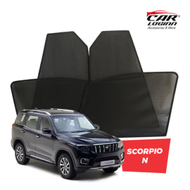 Mahindra Scorpio Magnetic Window Curtain/Car Sunshades - 6 Pieces