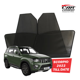 Mahindra Scorpio Magnetic Window Curtain/Car Sunshades - 6 Pieces
