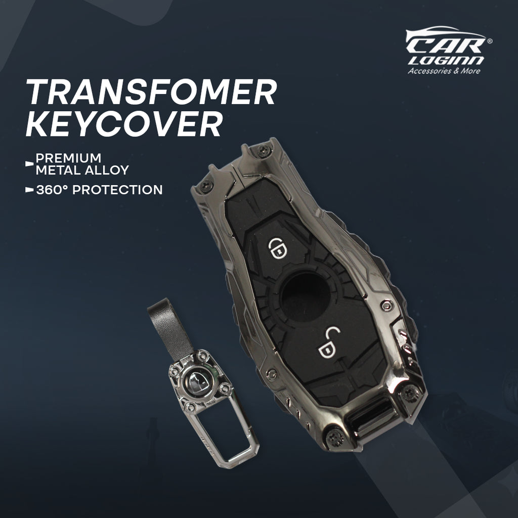 Premium Metal Black Transformer Series Soft Silicon Key Cover for Mercedes Benz GL Series | C – Class | S – Class | M – Class