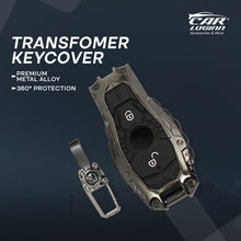 Load image into Gallery viewer, Premium Metal Black Transformer Series Soft Silicon Key Cover for Mercedes Benz GL Series | C – Class | S – Class | M – Class