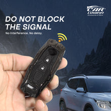 Load image into Gallery viewer, Premium Metal Black Transformer Series Soft Silicon Key Cover for Nissan 2 Button smart Key