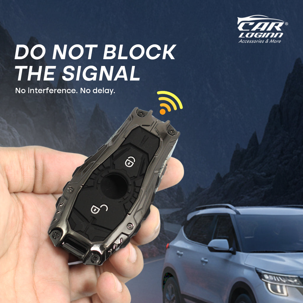 Premium Metal Black Transformer Series Soft Silicon Key Cover for Mercedes Benz GL Series | C – Class | S – Class | M – Class