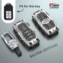 Load image into Gallery viewer, Premium Metal Black Transformer Series Soft Silicon Key Cover for Honda 3 Button Smartkey