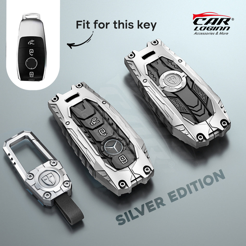 Premium Metal Black Transformer Series Soft Silicon Key Cover for Mercedes-Benz 3 Button Smartkey