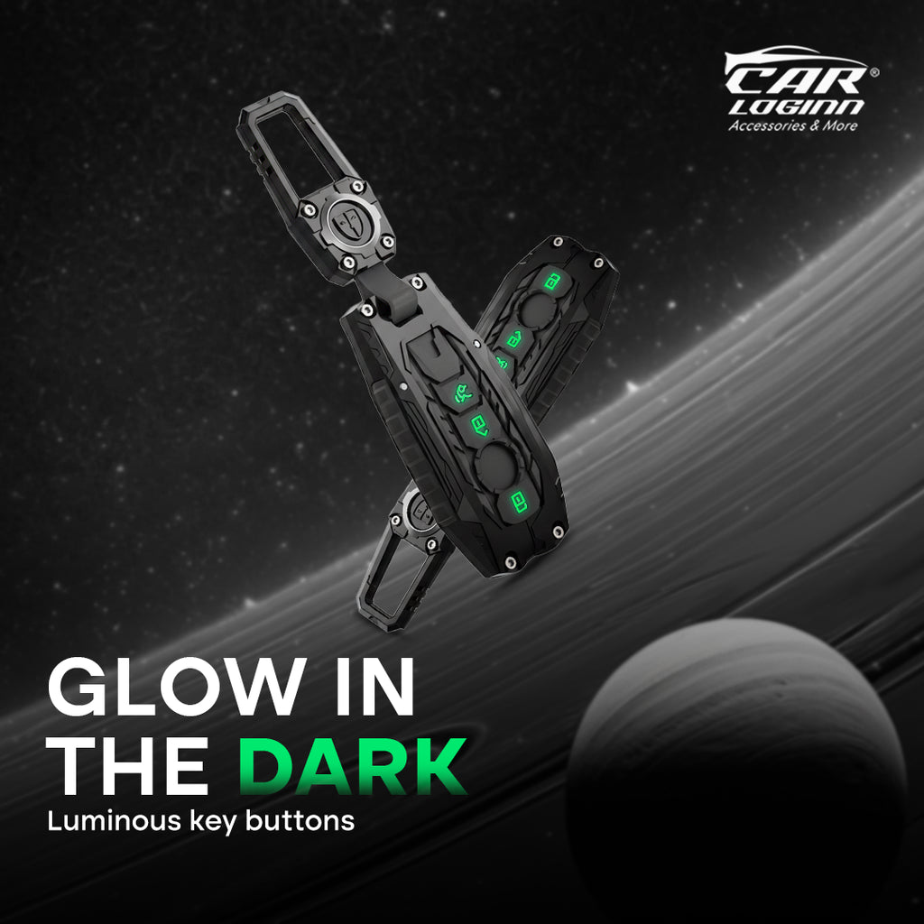 Premium Metal Black Transformer Series Soft Silicon Key Cover for FORD 3 Button Smart Key