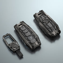 Premium Metal Black Transformer Series Soft Silicon Key Cover for Mercedes-Benz 3 Button Smartkey