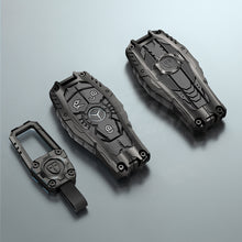 Load image into Gallery viewer, Premium Metal Black Transformer Series Soft Silicon Key Cover for Mercedes-Benz 3 Button Smartkey