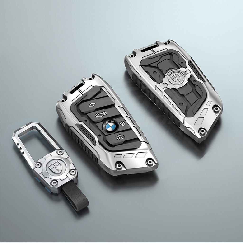 Premium Metal Black Transformer Series Soft Silicon Key Cover for BMW 4 Button Smartkey