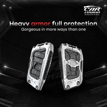 Load image into Gallery viewer, Premium Metal Black Transformer Series Soft Silicon Key Cover for BMW 4 Button Smartkey