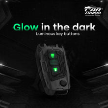 Load image into Gallery viewer, Premium Metal Black Transformer Series Soft Silicon Key Cover for TOYOTA 2 Button Flip Key