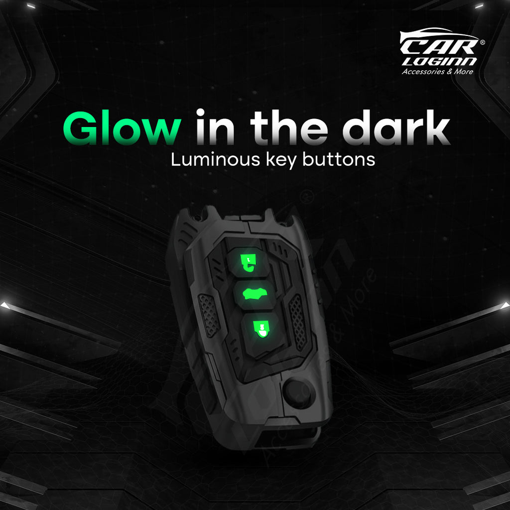 Premium Metal Black Transformer Series Soft Silicon Key Cover for TOYOTA 3 Button Flip Key