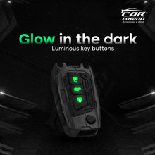 Load image into Gallery viewer, Premium Metal Black Transformer Series Soft Silicon Key Cover for TOYOTA 3 Button Flip Key