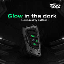 Load image into Gallery viewer, Premium Metal Black Transformer Series Soft Silicon Key Cover for BMW 3 Button Smartkey