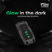 Load image into Gallery viewer, Premium Metal Black Transformer Series Soft Silicon Key Cover for Honda 3 Button Smartkey