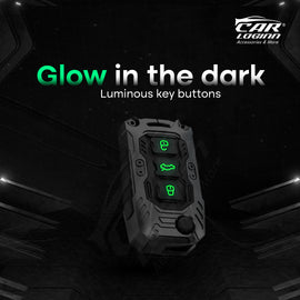 Premium Metal Black Transformer Series Soft Silicon Key Cover for Skoda/VW 3 Button Flip Key