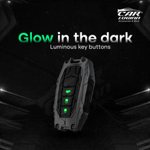 Load image into Gallery viewer, Premium Metal Black Transformer Series Soft Silicon Key Cover for TOYOTA 3 Button Smart Key