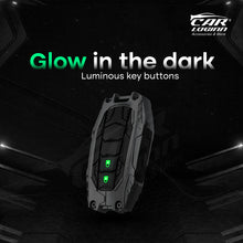 Load image into Gallery viewer, Premium Metal Black Transformer Series Soft Silicon Key Cover for TOYOTA 2 Button Smart Key