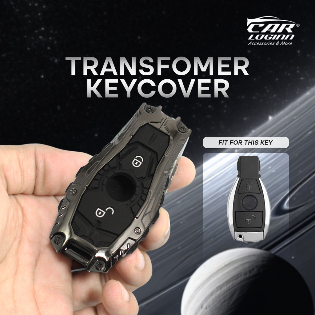 Premium Metal Black Transformer Series Soft Silicon Key Cover for Mercedes Benz GL Series | C – Class | S – Class | M – Class