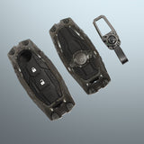 Premium Metal Black Transformer Series Soft Silicon Key Cover for Nissan Magnite 2 button Smart Key