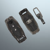 Premium Metal Black Transformer Series Soft Silicon Key Cover for Nissan 2 Button smart Key