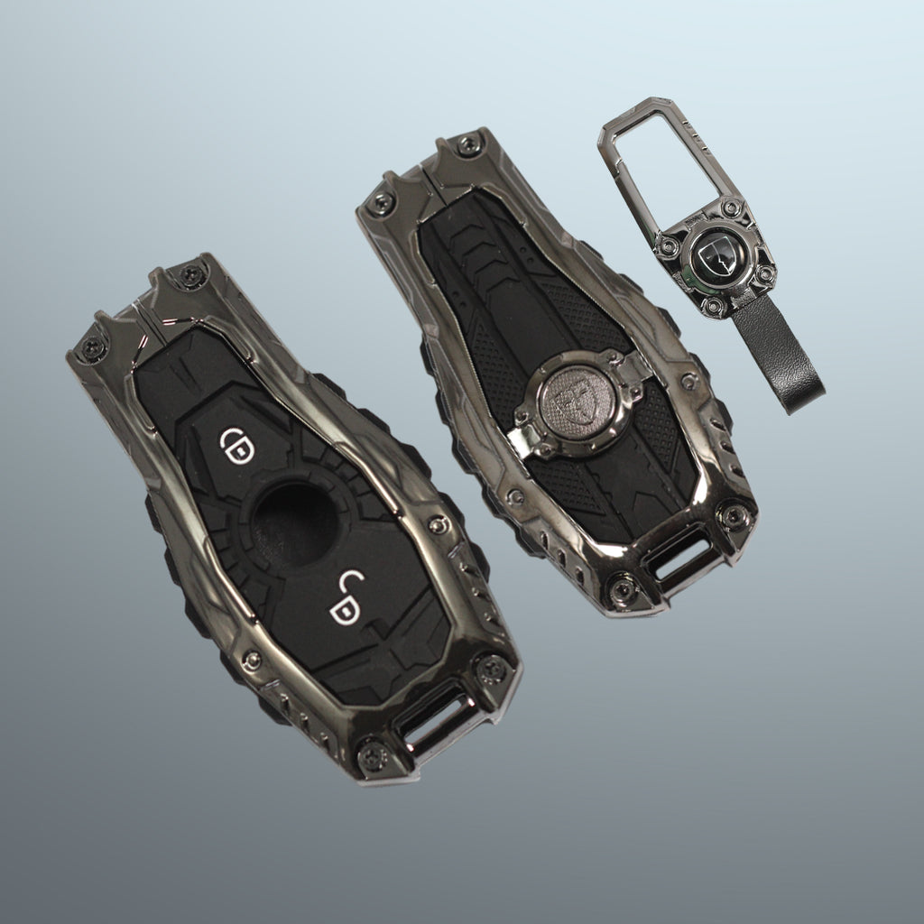 Premium Metal Black Transformer Series Soft Silicon Key Cover for Mercedes Benz GL Series | C – Class | S – Class | M – Class