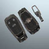 Premium Metal Black Transformer Series Soft Silicon Key Cover for New Model Audi A3 | A4 | A5 | Q3 | Q7 | Q5 | Q8