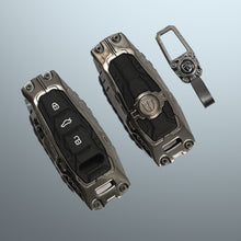 Load image into Gallery viewer, Premium Metal Black Transformer Series Soft Silicon Key Cover for Audi A5 | A4 | A3 | Q3 | Q5 | Q7 | Q8 Smart Key