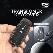 Load image into Gallery viewer, Premium Metal Black Transformer Series Soft Silicon Key Cover for FORD 3 Button Smart Key