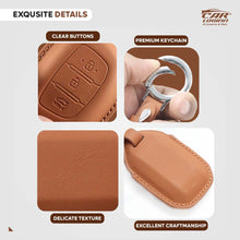 Load image into Gallery viewer, Carloginn PU-3D Leather Key Case for Maruti Suzuki 3 Button Smart Key