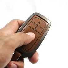 Load image into Gallery viewer, Metal Leather Key case for Toyota Innova Hycross | Fortuner | Innova Crysta | Legender - (2 Button Smart Key)