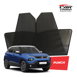 Tata Punch Magnetic Window Curtain/Car Sunshades - 4 Pieces