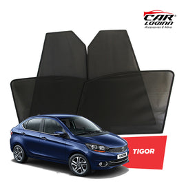 Tata Tigor Magnetic Window Curtain/Car Sunshades - 4 Pieces