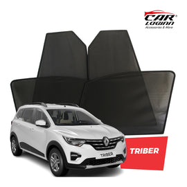 Renault Triber Magnetic Window Curtain/Car Sunshades - 4 Pieces