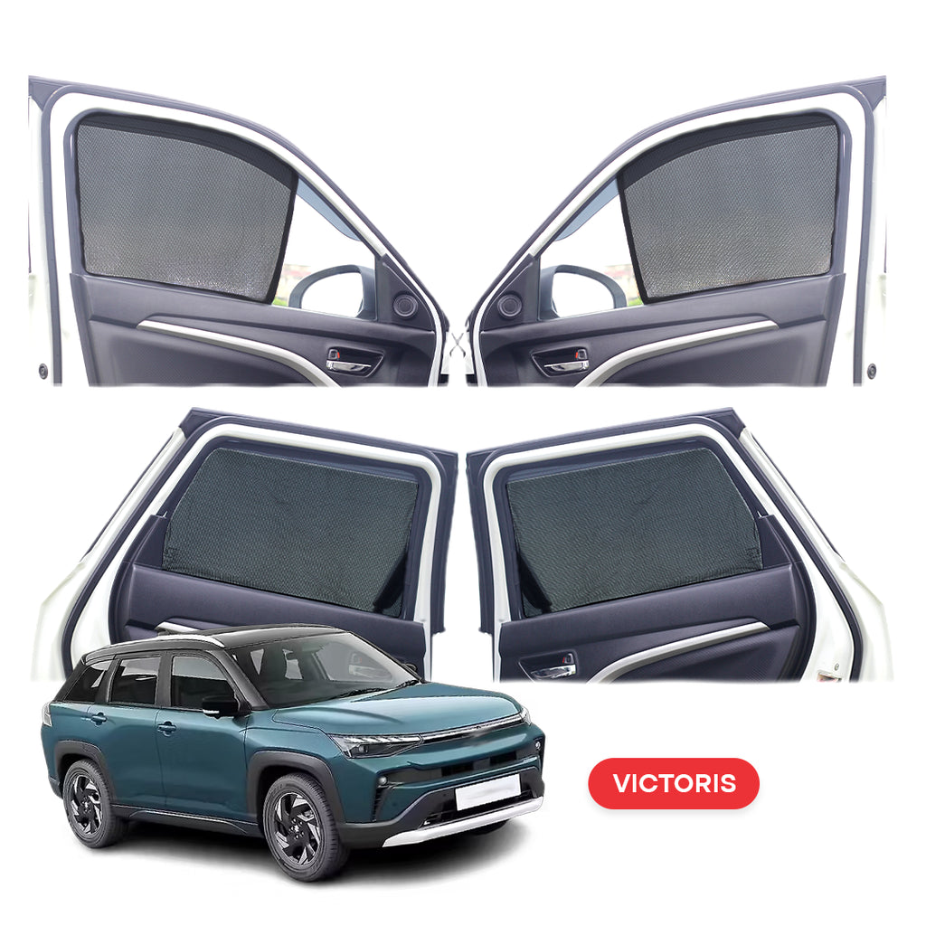 Maruti Suzuki Victoris Half Window Curtain/Car Sunshades - 6 Pieces