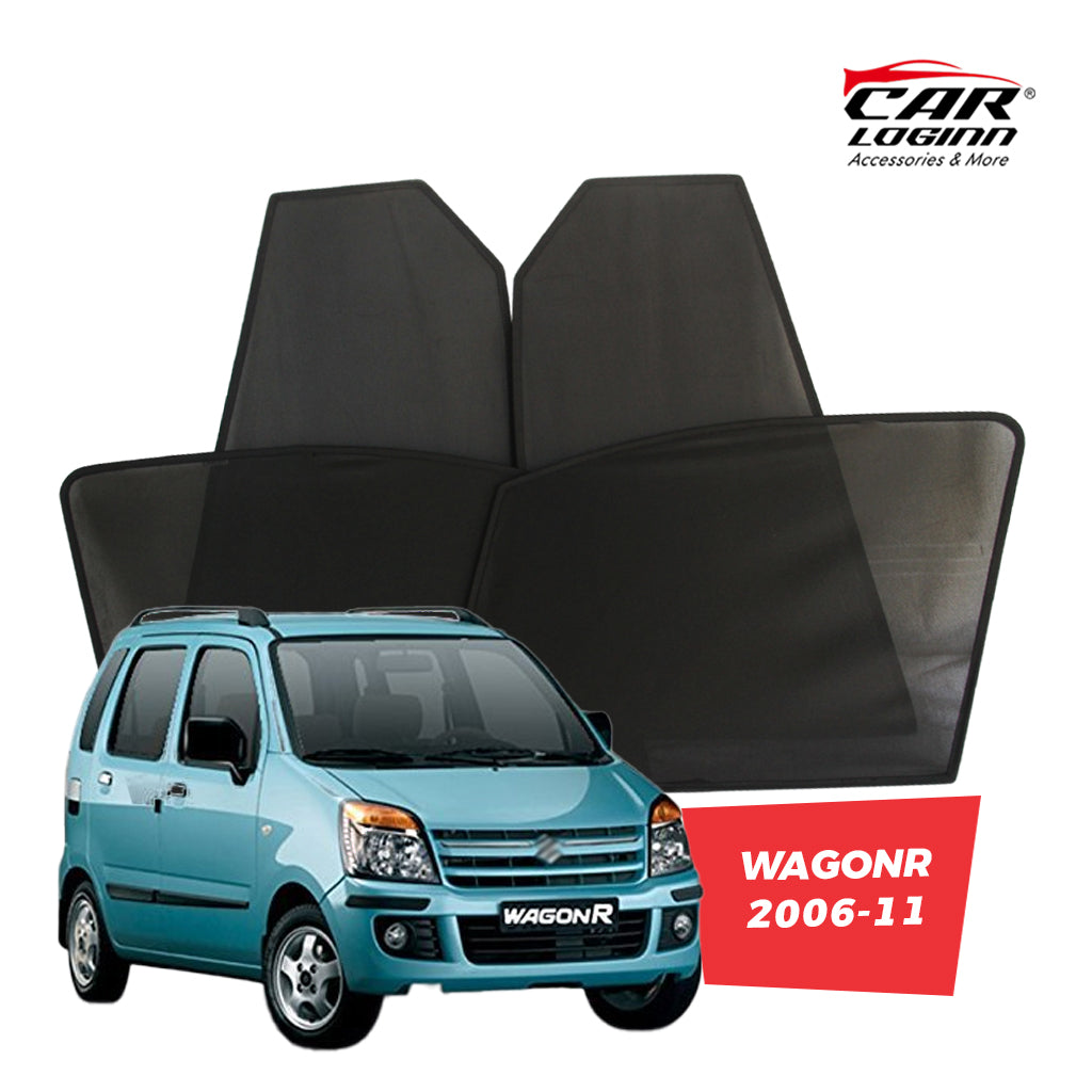 Maruti Suzuki WagonR Magnetic Window Curtain/Car Sunshades - 4 Pieces